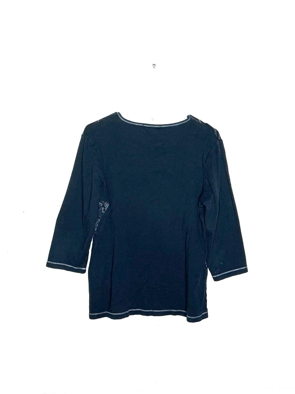 < Y2K B.L.E.U. Patterned Top With Rhinestone Embellishments > - Picture 4 of 4